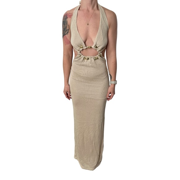 Outcast Clothing Dresses & Skirts - OUTCAST TENSI MAXI DRESS BEIGE OC6704 MSRP$100 NWT